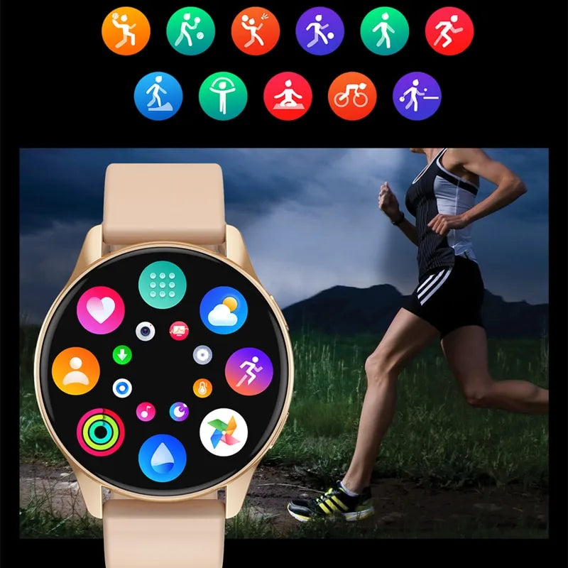 Unisex Smartwatch: Health Tracking, Bluetooth Calls, IP67 Waterproof