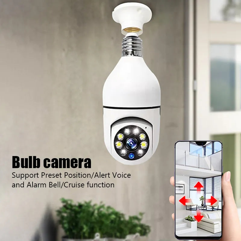 5G Wifi E27 Bulb Surveillance Camera.