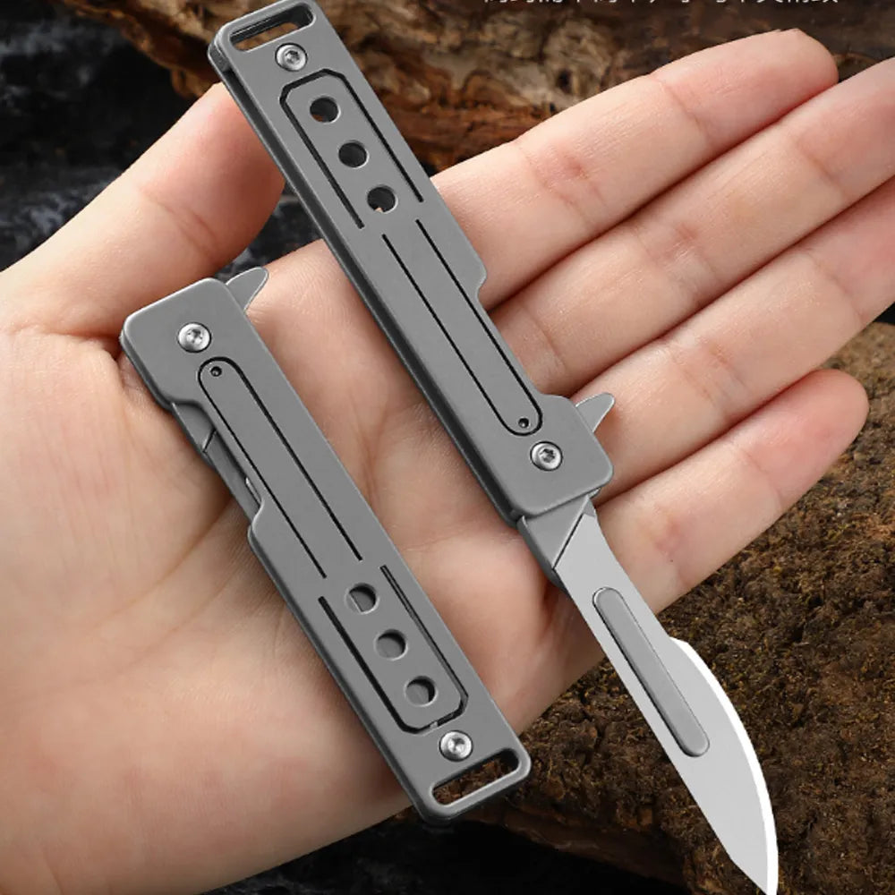 Titanium Alloy keychain Knife.