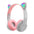 Wireless Headphones Cat Ear Bluetooth-Compatible Helmets Stereo Bass Over-Ear Headsets Sports Headphones for Kids and Adult