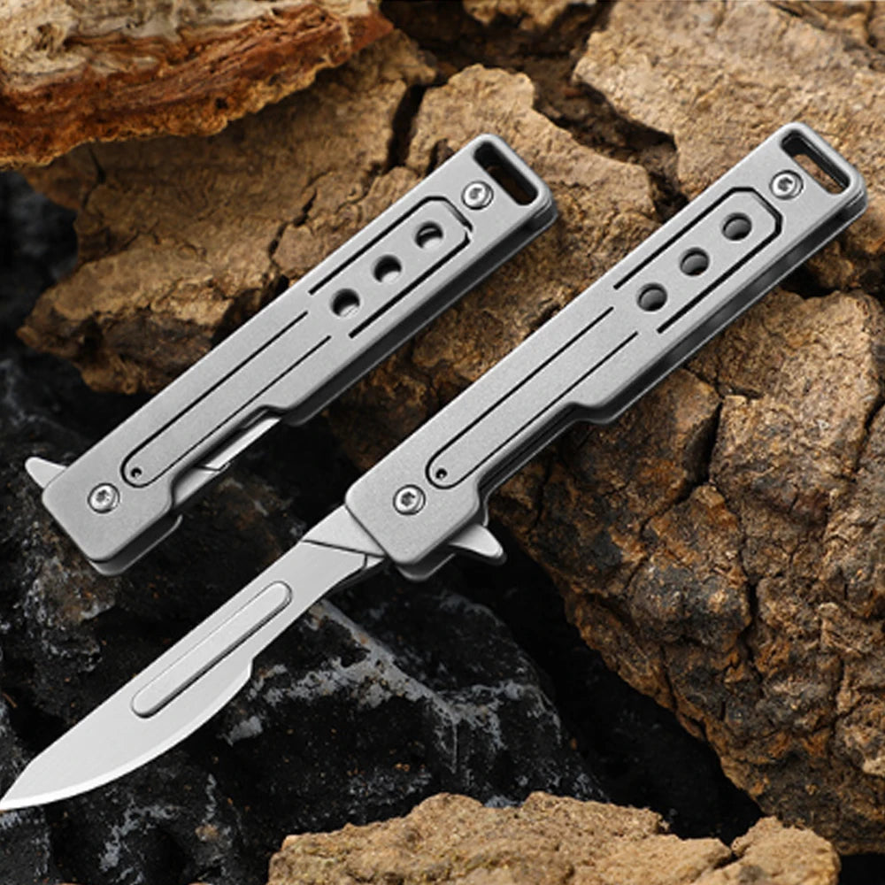 Titanium Alloy keychain Knife.