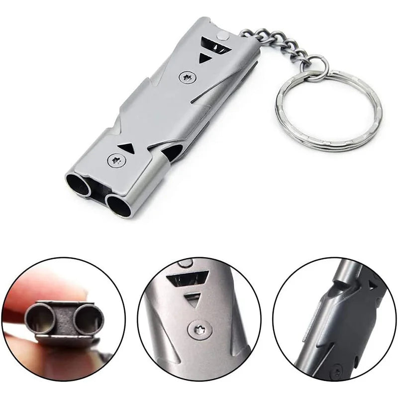 Emergency Survival Double Tubes Whistle.