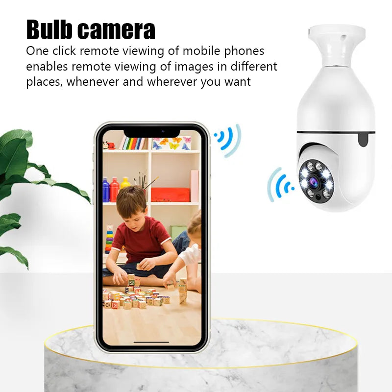 5G Wifi E27 Bulb Surveillance Camera.