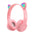 Wireless Headphones Cat Ear Bluetooth-Compatible Helmets Stereo Bass Over-Ear Headsets Sports Headphones for Kids and Adult