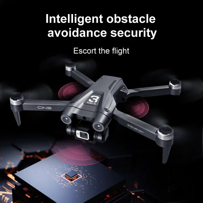 MINI Z908Pro Max Drone 4K ESC Professional WIFI FPV Dron Obstacle Avoidance Brushless Four-Axis Folding RC Quadcopter Toys